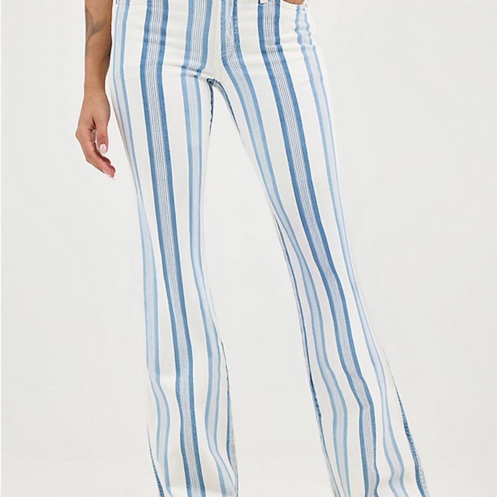 WOMEN'S WRANGLER RETRO® STRIPED BAILEY HIGH RISE FLARE JEAN